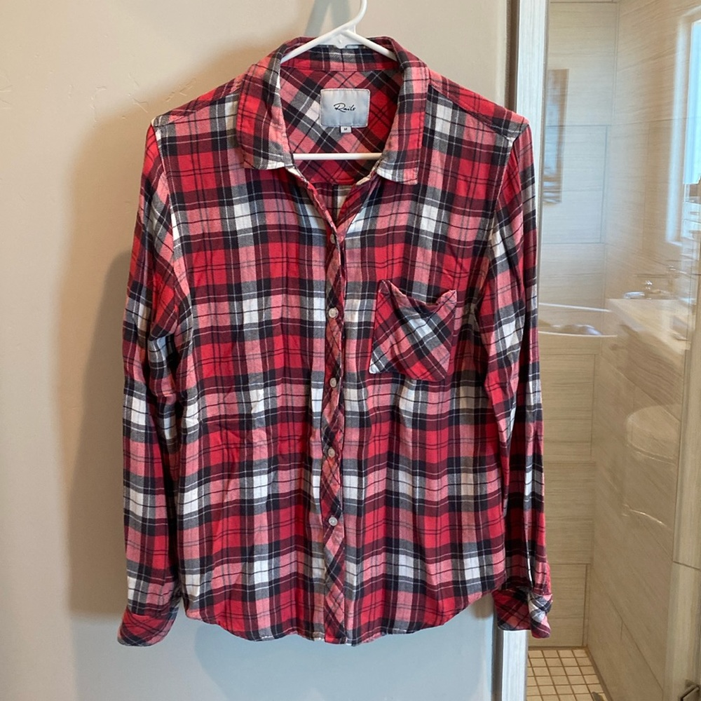 RAILS PLAID HUNTER BUTTON UP SHIRT SIZE M